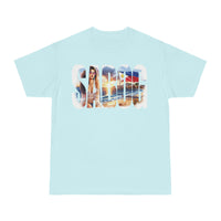 T-shirt with Sabog Philippine Flag and Beach Watercolor Design