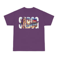 T-shirt with Sabog Philippine Flag and Beach Watercolor Design